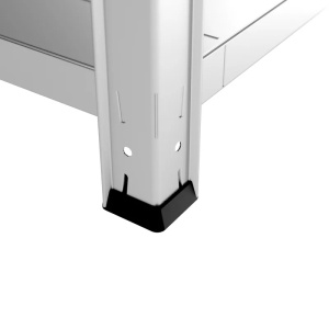 Raft metalic pentru depozitare 180 x 80 x 40 cm, 5 polite, 70 kg/polita, galvanizat - Img 5