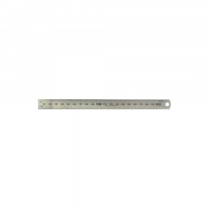 Rigla din inox 200 mm Hedue pentru masurare si trasare - Img 2