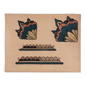 Sablon reutilizabil Craftaid, model Art Deco 3 (Art Deco 3) pentru modelaj piele - Tandy Leather 76649-00 - Img 3