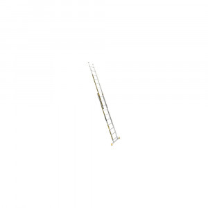 Scara aluminiu profesionala culisanta varianta largita 2x10 trepte - Img 2