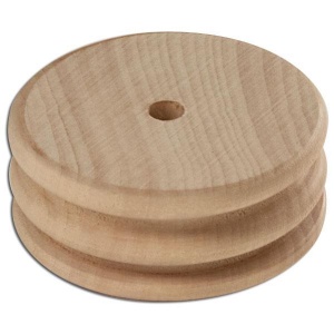 Scula din lemn pentru finisat si lustruit canturi din piele Tandy Leather SUA - Img 3