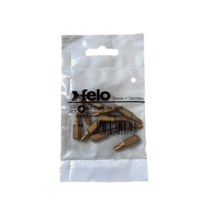 Set 10 biti Felo, seria TiN Plus Extra Slim profil Philips, C6.3, PH2, 25mm - Img 1