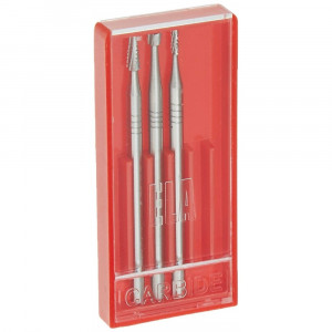 Set 3 freze din Tungsten-Carbid,Proxxon 28752 - Img 2