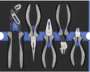 Set clești WGB 268x38x342 mm, inserție pentru sertare, 5 piese
