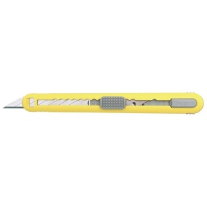 Set Cutter / cutit utilitar mic cu cartus de lame -NT Cutter - 9mm + 10 lame de schimb + rigla 30 cm - Img 4