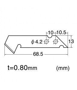 Set Cutter metalic pentru plastic profesional +5 LAME DE SCHIMB NT Cutter - Img 6