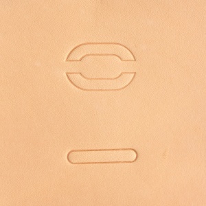 Set de 2 stante de embosare Craftool Make-Your-Own pentru model border chainlink (lant de margine) - Tandy Leather 69095-00