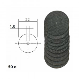 Set discuri debitoare din oxid de aluminiu, 22mm, 50 buc, Proxxon 28809 - Img 3