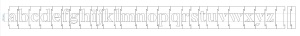 Set sabloane vopsire litere mici a-z , 5-30 cm inaltime caracter - Img 2