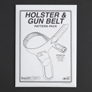Set tipare pentru tocuri de pistol si centuri (Holster & Gun Belt Pattern Pack) - Tandy Leather 6031-00