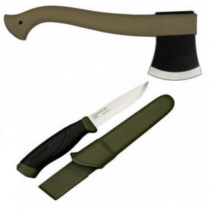 Set Topor si Cutit Morakniv Companion Heavy Duty Military Green, Morakniv - Img 3