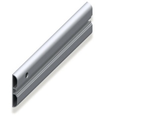 Șină de perete Coaxis 1m 60x10mm max. 90kg, aluminiu, pentru cârlige & suporți unelte