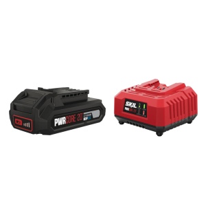 SKIL 3110 AA, Set incarcator si acumulator Li-Ion 20V Max, 2.5Ah, PWRCORE 20, indicator LED - Img 1