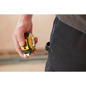 Stanley 1-30-657, ruleta Tylon 8m, tru-zero, protectie din cauciuc, anti-alunecare, 8m x 25mm - Img 7