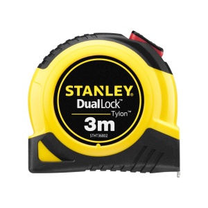 Stanley STHT36802-0, ruleta tylon cu dubla blocare 3m, acoperire Tylon, maner ergonomic, 3m x 13mm, blister - Img 1