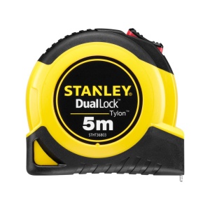 Stanley STHT36803-0, ruleta tylon cu dubla blocare 5m, acoperire Tylon, maner ergonomic, 5m x 19mm, blister - Img 1