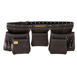 Stanley STST1-80113, curea cu buzunare din piele pentru unelte si scule, 48.6 x 6.8 x 8.9cm - Img 2