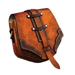 Tipar hartie Creative Awl centura cu borseta Old-School (Old-School Pouch Belt) - Tandy Leather 56708-00 - Img 2
