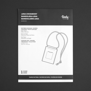 Tipar hartie geanta crossbody mica Lena (Lena Small Crossbody) - Tandy Leather 56439-00 - Img 2