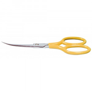 130315 Foarfeca pentru kevlar / fibra de carbon / compozite, 15cm, curbata cu o lama serata, Kretzer
