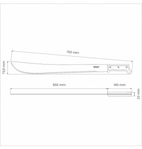 26627022 Maceta maner lemn, dimensiuni lama 560x65mm - Img 2