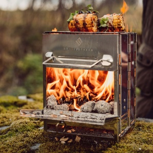 Aragaz pliabil pe lemne Stabilotherm Wood Stove Tower 2 din otel inoxidabil - Img 5