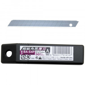 BA-54P Set 50 lame cutter segmentate , EXTRA SHARP de tip A - 9mm, NT Cutter - Img 4