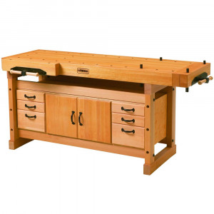 Banc de lucru pentru tamplarie PROFI Elite 2000 + dulap SM04, Sjobergs - Img 2