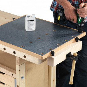 Banc de tamplarie Sjöbergs 1450 din mesteacan cu 2 menghine, 1470 mm - Img 6