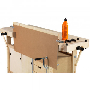 Banc de tamplarie Sjöbergs 1450 din mesteacan cu 2 menghine, 1470 mm - Img 11