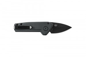 Briceag automat de vanatoare Buck Mini Deploy Auto Burnt 0839GYS1-B, otel S35VN, maner aluminiu, Button Lock - Img 2