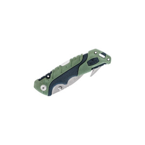 Briceag de vanatoare Buck Pursuit Large 0660GRG-B cu carlig, otel 420HC, maner Versaflex verde, Lockback - Img 6
