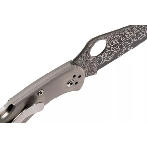 Briceag Delica® 4 Ti / Damascus, Spyderco - Img 5