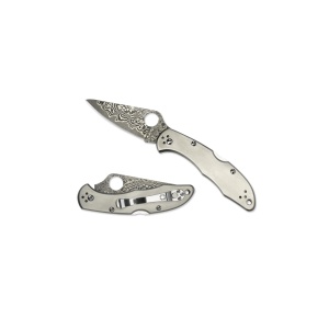 Briceag Delica® 4 Ti / Damascus, Spyderco - Img 8