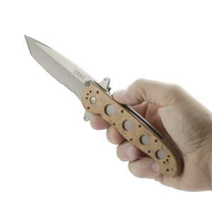 Briceag M16-14ZSF Desert w/Triple Point Serrations, CRKT - Img 8
