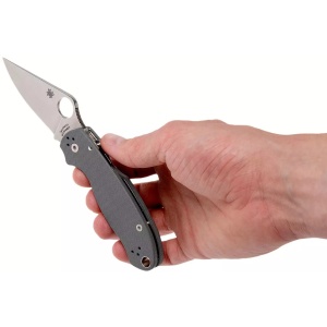 Briceag Para™ 3 G-10 Dark Gray Maxamet, Spyderco - Img 7