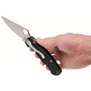 Briceag Para Military™ 2 mana stanga G-10 negru, Spyderco - Img 7