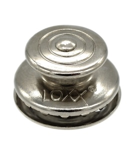 Buton superior nichelat Retro pentru sisteme de fixare LOXX - Img 1