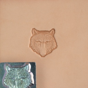 Cap de stanta de embosare 3D Craftool, model cap de lup (Wolf Head) - Tandy Leather 88459-00