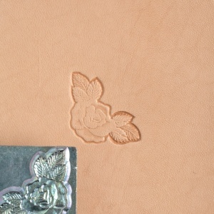 Cap de stanta de embosare 3D Craftool, model colt cu trandafir (Rose Corner) - Tandy Leather 8534-00