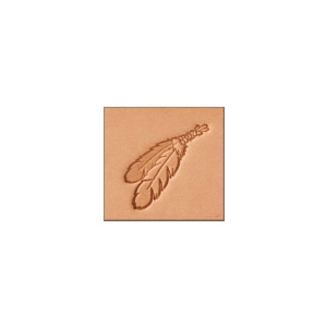 Cap de stanta de embosare 3D Craftool, model doua pene (Two Feather) - Tandy Leather 8600-00