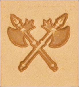 Cap de stanta de embosare 3D Craftool, model lame incrucisate (Crossed Blades) - Tandy Leather 8566-00 - Img 2