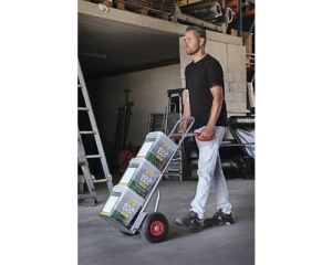 Carucior transport cu platforma compact Cargo Point max. 200kg, H 1050mm, din otel zincat - Img 3