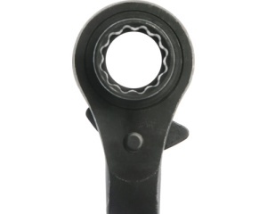 Cheie inelară pentru schele WGB 19x22 mm, 32 dinți, crom-vanadiu - Img 2