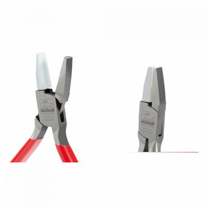 Cleste plat, semirotund cu falci din plastic pentru bijutieri, ANTILOPE, Niqua - Img 1