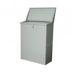 Cutie postala de exterior 252 x 115 x 340 mm, metalica, cu capac rabatabil
