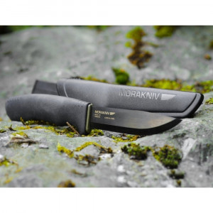 Cutit Bushcraft BlackBlade (C) Outdoor si Supravietuire, lama Otel Carbon C100S cu acoperire DLC , Morakniv - Img 2