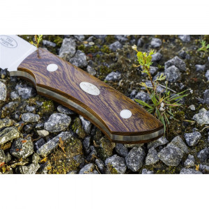 Cutit Fallkniven TH1 Taiga Hunter, lama Laminated CoS, maner Desert Ironwood, lama 90 mm - Img 8