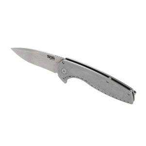 Cutit pliabil SOG Aegis FLK 2.0 Drop Point, lama CRYO D2, AT-XR Lock, maner GRN Forest Moss
