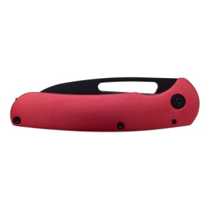 Cutit pliabil SOG Escape FL Red, lama 8Cr13MoV, Frame Lock, maner rosu din aluminiu anodizat - Img 6